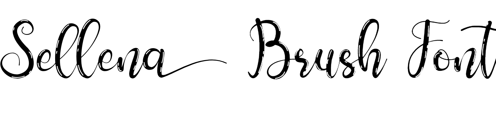 Sellena Brush Font Download