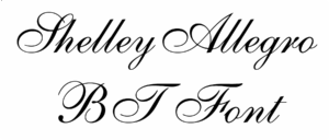ShelleyAllegro BT Font Download