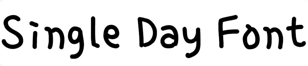 Single Day Font Download