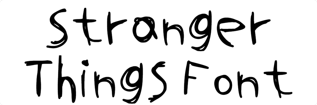 Stranger Things Font Download