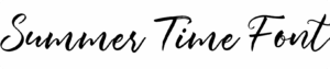 Summer Time Font Download