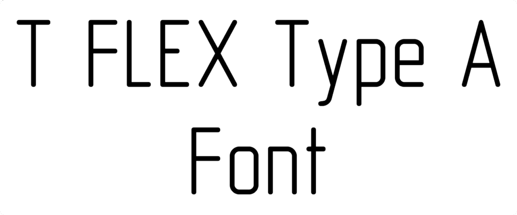 T FLEX Type A Font Download