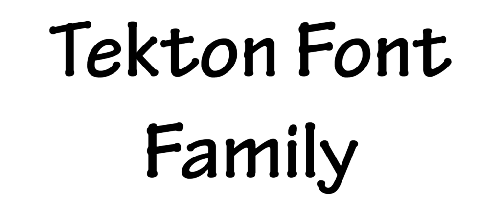 Tekton Font Download