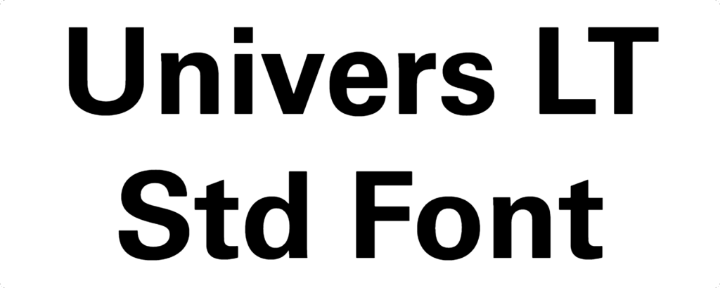 Univers LT Std Font Download