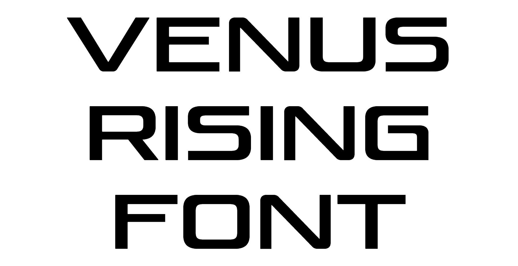 Venus Rising Font Download