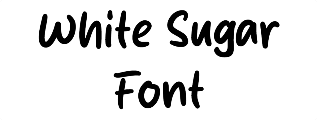 White Sugar Font Download
