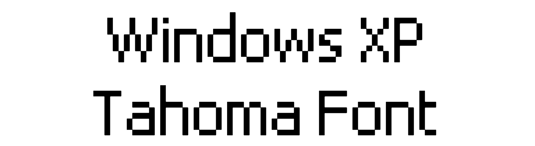 Windows XP Tahoma Font Download