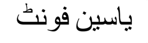 Yasin Font Download