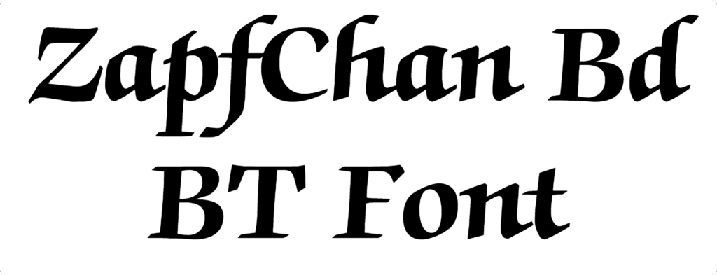 ZapfChan Bd BT Font Download