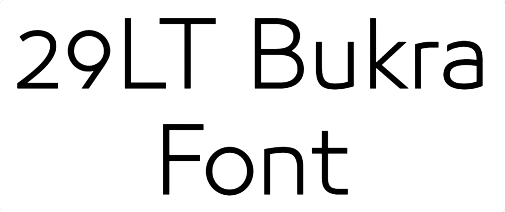 29LT Bukra Font Download