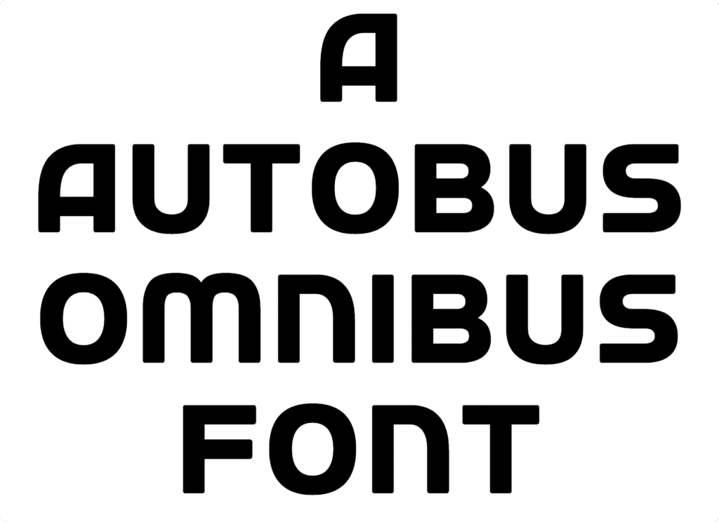 A Autobus Omnibus Font Download