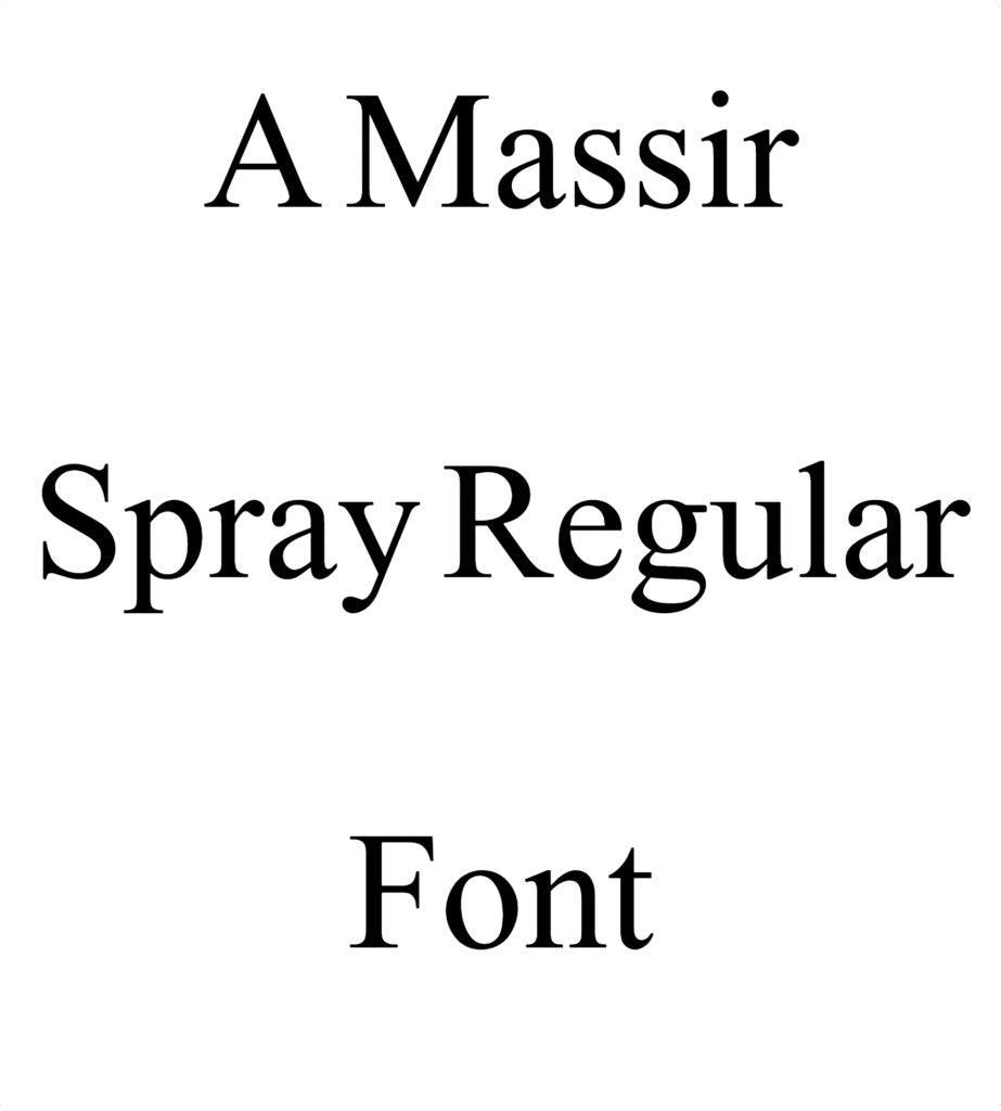 A Massir Spray Regular Font Download