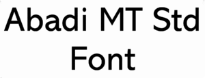 Abadi MT Std Font Download