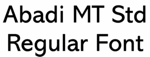 Abadi MT Std Regular Font Download