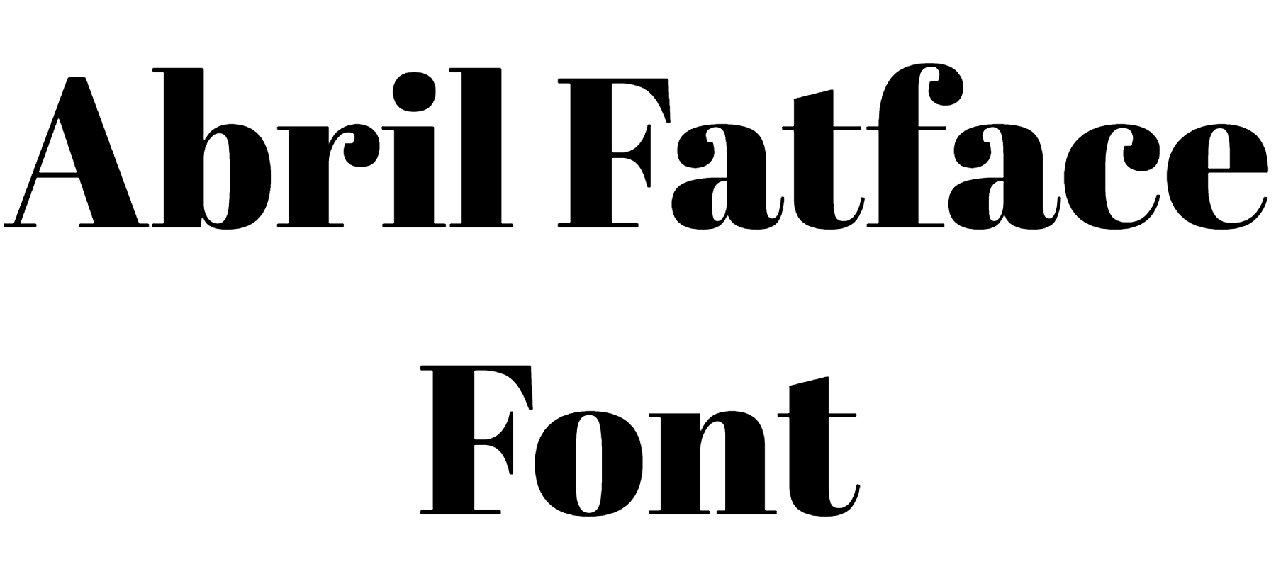 Abril Fatface Font Download