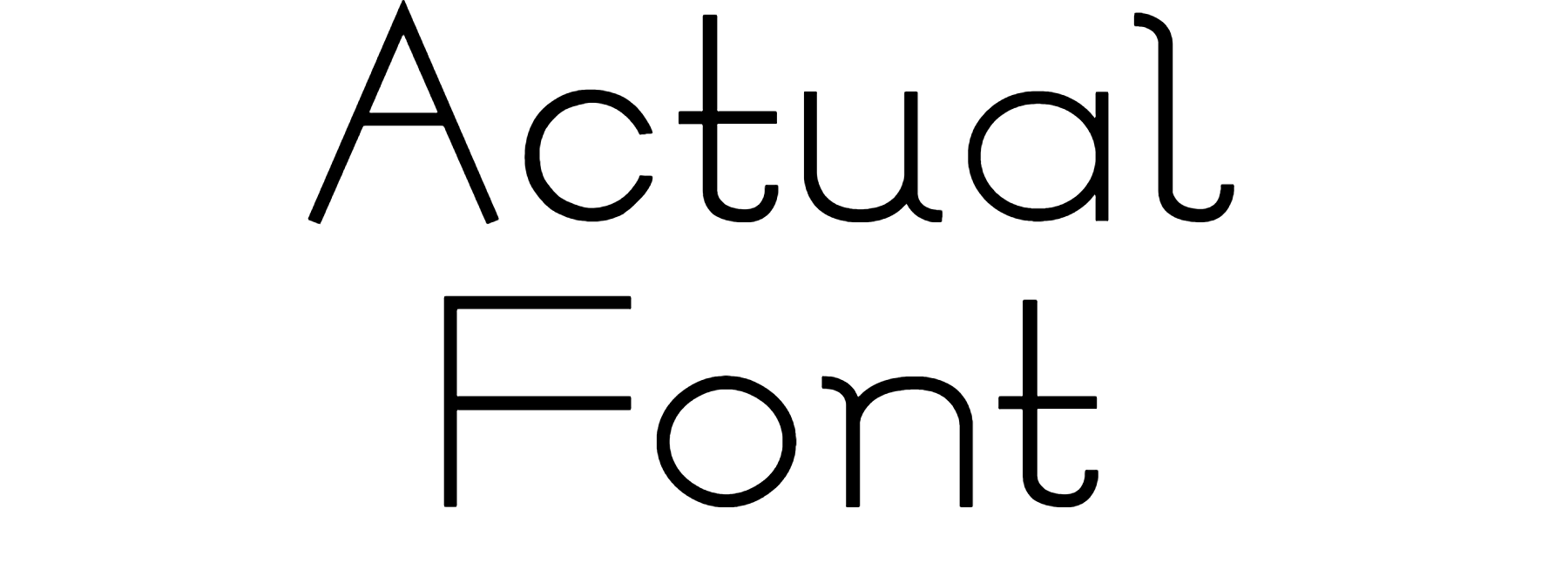 Actual Font Download