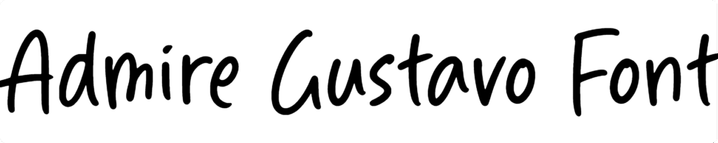 Admire Gustavo Font Download