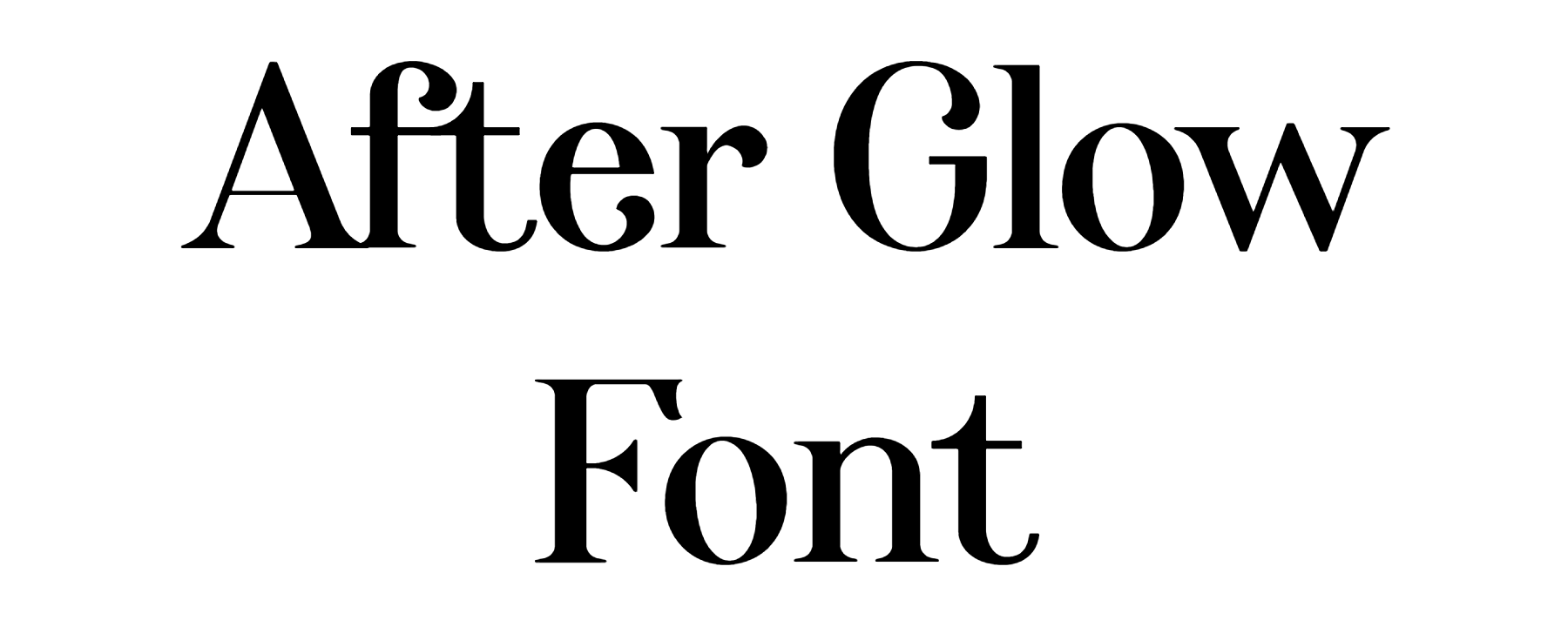 After Glow Font Download