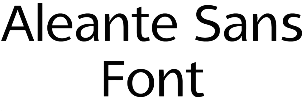 Aleante Sans Font Download