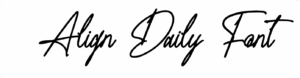 Align Daily Font Download