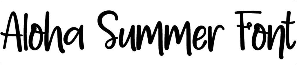Aloha Summer Font Download