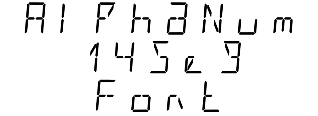 AlphaNum 14Seg Font Download