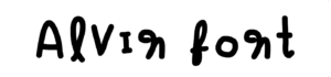 Alvin Font Download