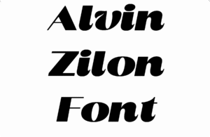 Alvin Zilon Font Download