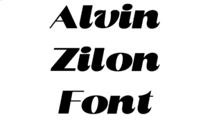 Alvin Zilon Font Download
