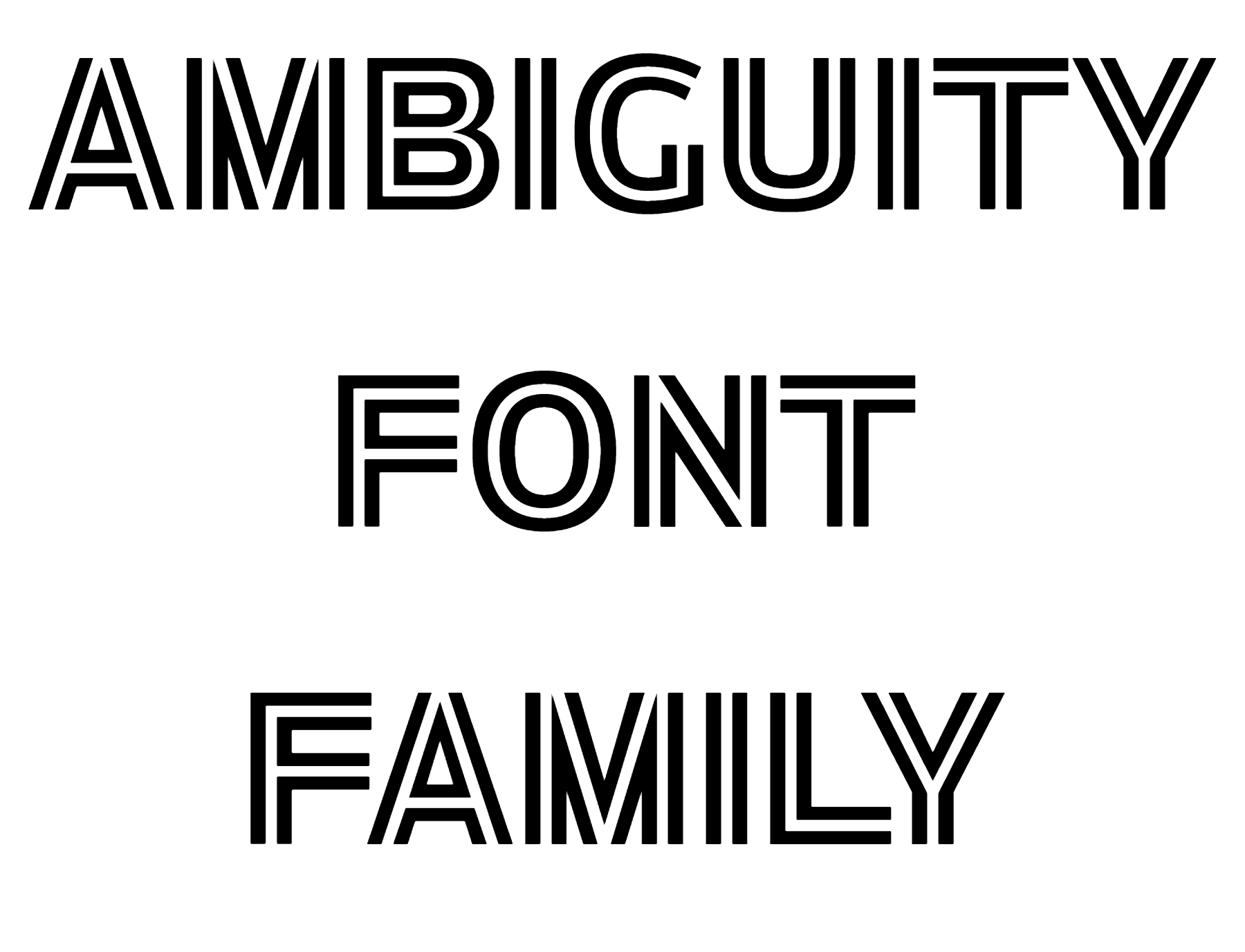 Ambiguity Normate Inline Font Download