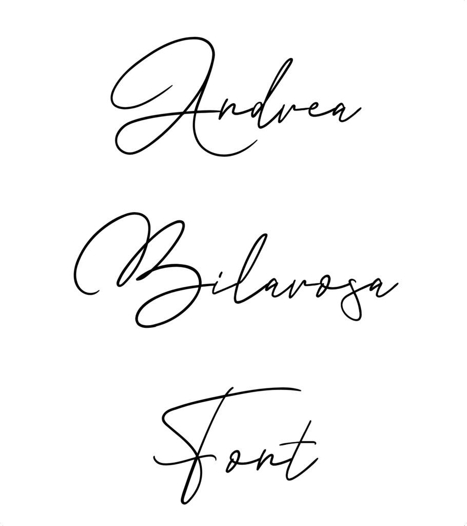 Andrea Bilarosa Font Download