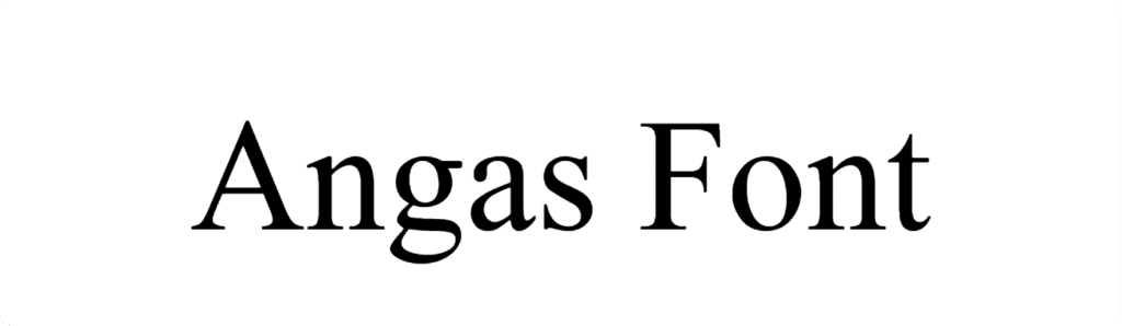 Angas Font Download