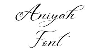 Aniyah Font Download