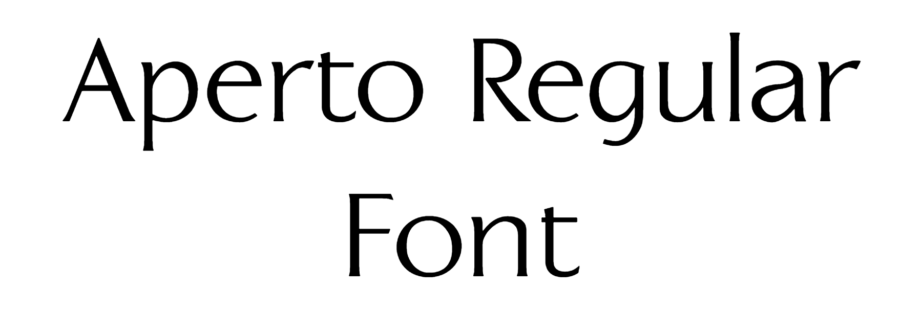 Aperto Regular Font Download