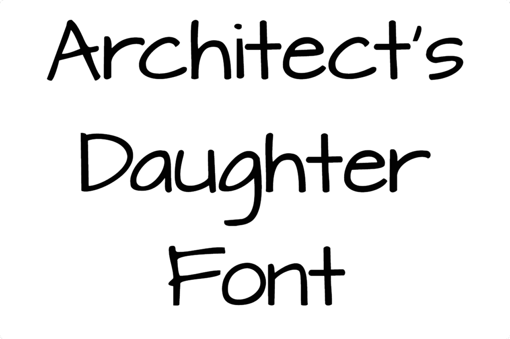 Architect's Daughter Font Download