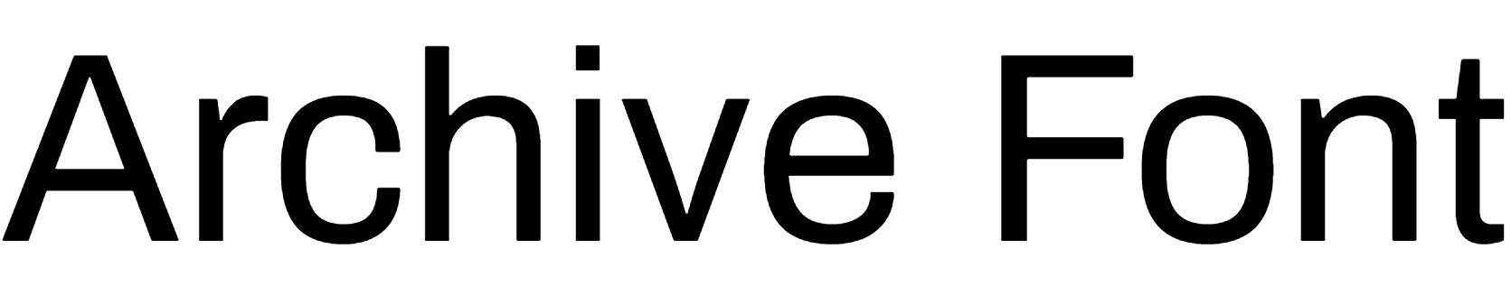 Archive Font Download