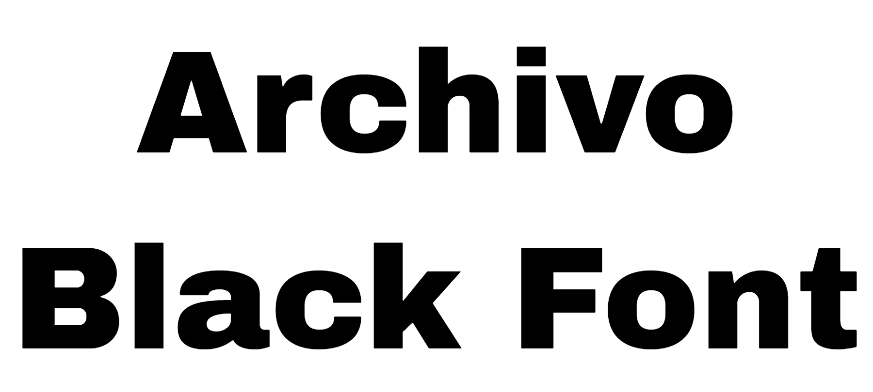 Archivo Black Font Download