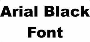 Arial Black Font Download