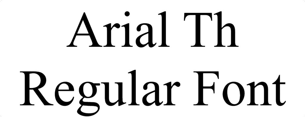 Arial Th Regular Font Download