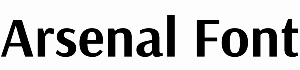 Arsenal Font Download