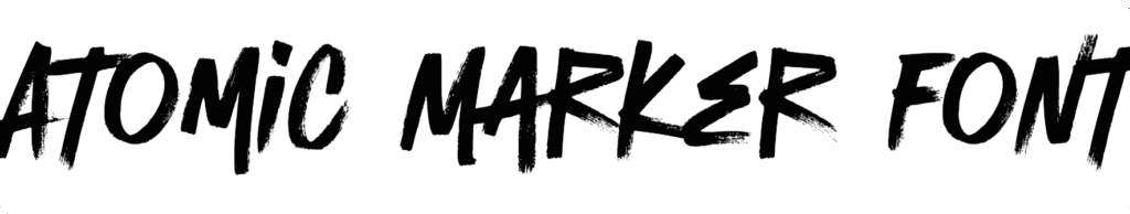 Atomic Marker Font Download