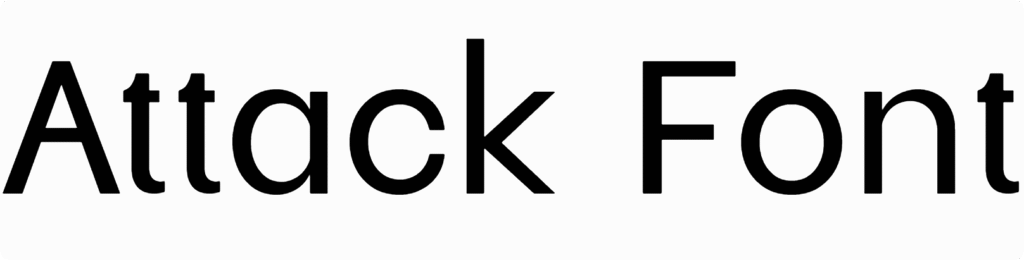 Attack Font Download
