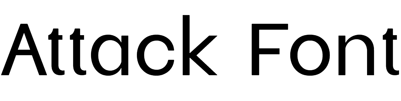 Attack Font Download