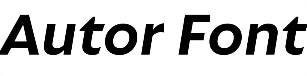 Autor Font Download