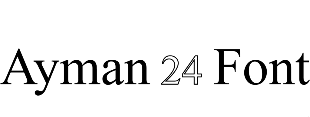 Ayman 24 Font Download