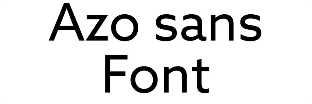 Azo sans Font Download