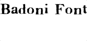 Badoni Font Download