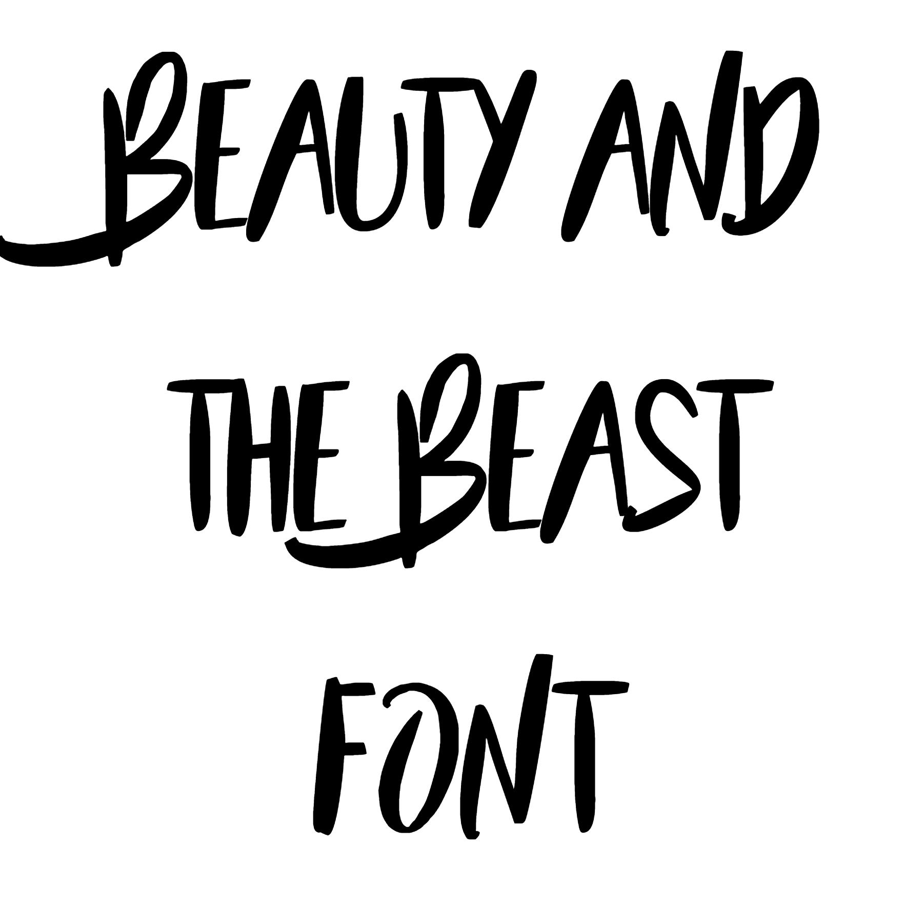 Beauty And The Beast Font Download