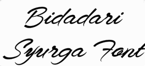 Bidadari Syurga Font Download