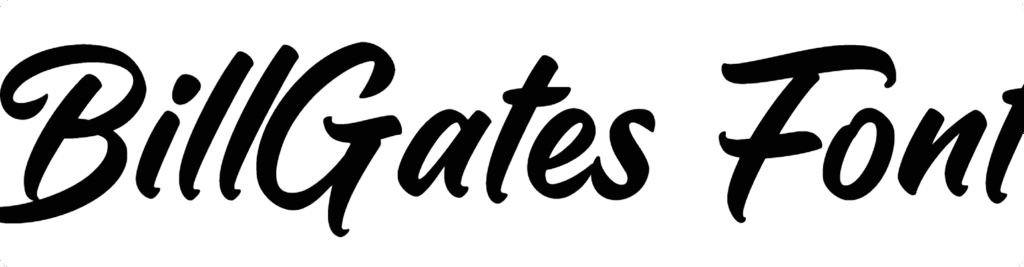 BillGates Font Download